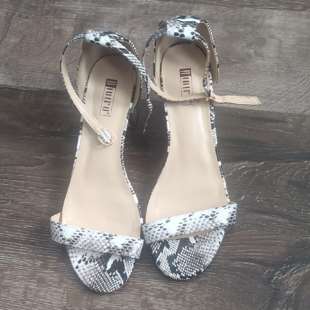 Snakeskin Patterned Women's Sandals